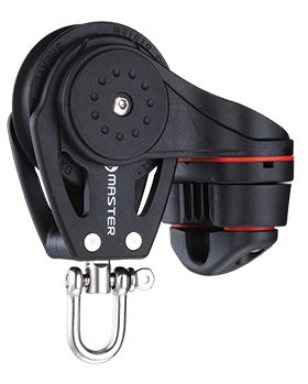 57mm Single Swivel Shackle, Fairlead Cleat Block