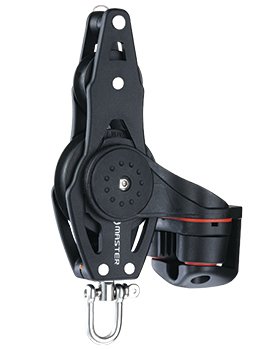 57mm Single Fiddle Swivel Shackle, Angle Cleat, Becket Block