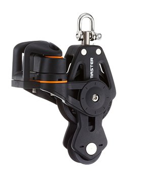 50mm Single Swivel Shackle, Fiddle, Angle Fairlead Block