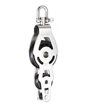 57mm Single Swivel Shackle, Fiddle, Becket Block